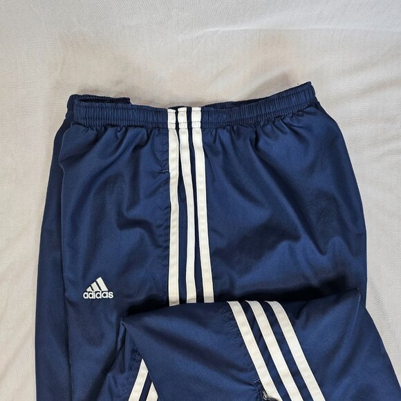 Adidas Navy Blue Athletic Pants with Zippered Ankle, Size Small - Picture 2 of 13